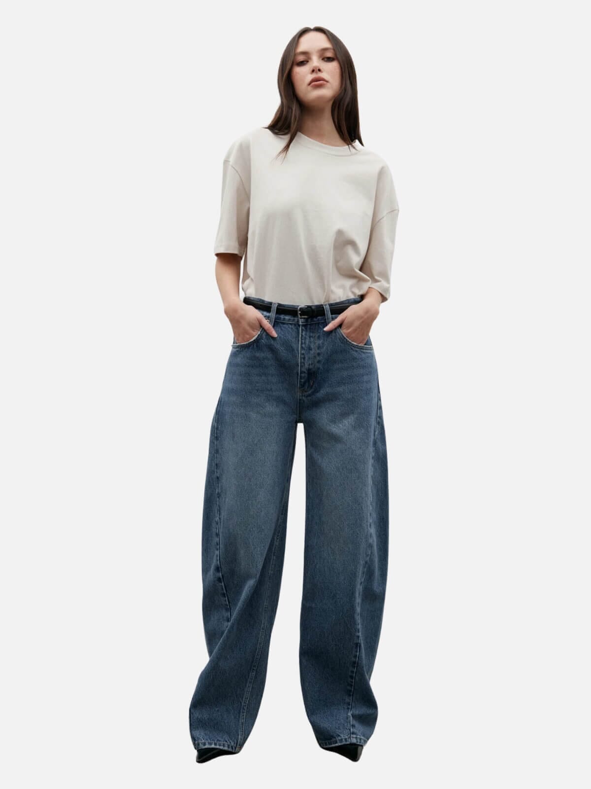 Brooklyn Barrel Leg Jean - True Blue Jeans BAYSE 