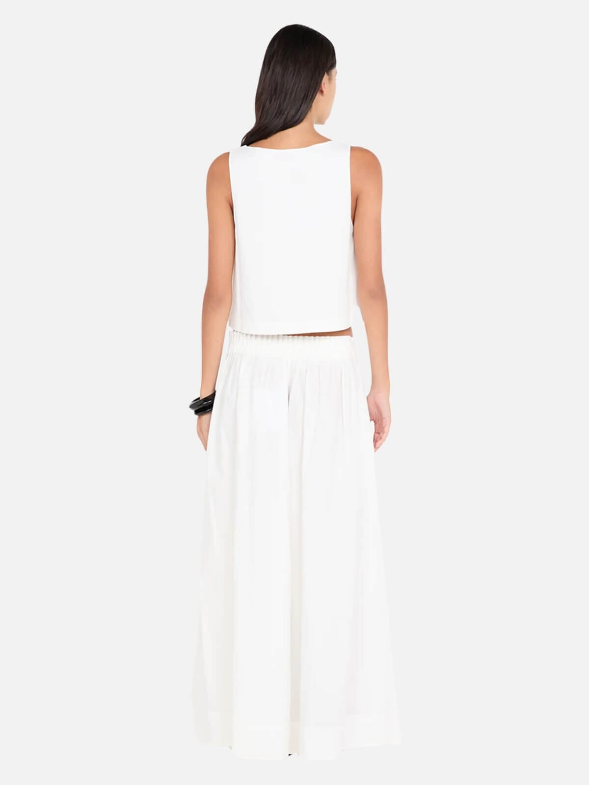 Bec + Bridge | Aluca Pintuck Maxi Skirt - White | Perlu