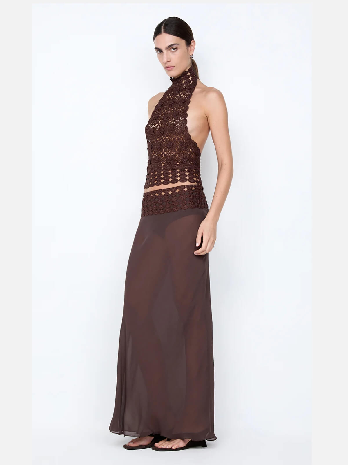 Ania Halter Top - Dark Chocolate