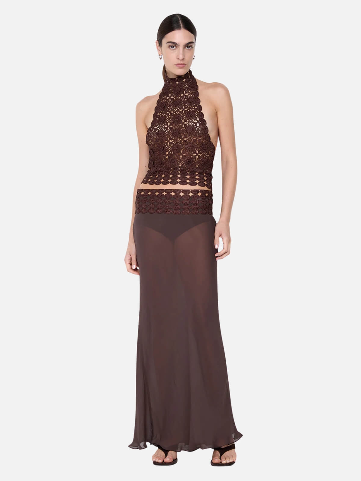 Ania Halter Top - Dark Chocolate