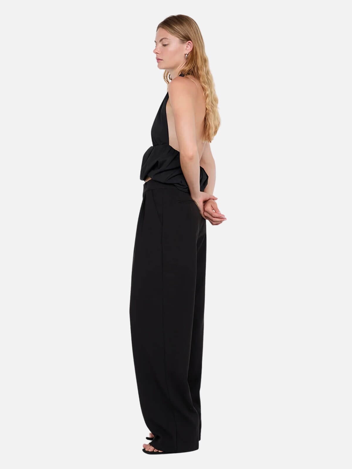 Apolline Halter Top - Black Tops Bec + Bridge 