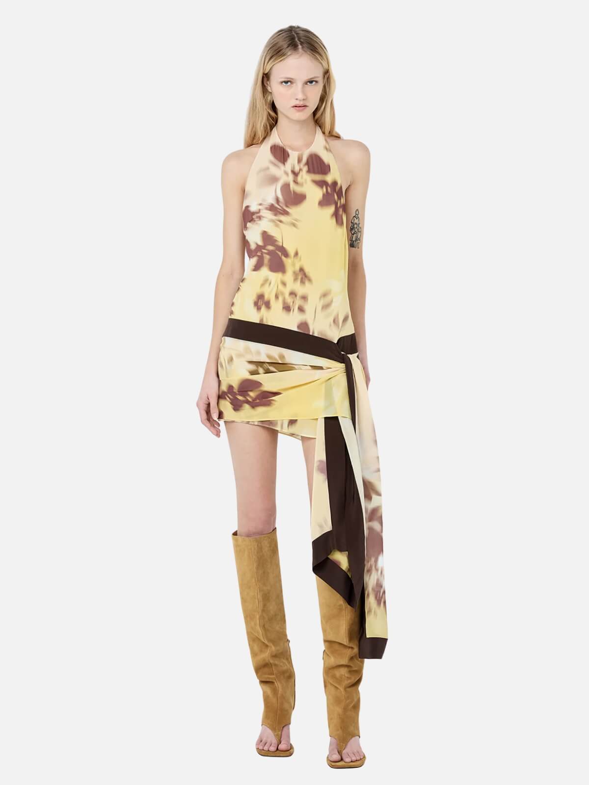 Blaise Halter Mini Dress - Palmera Floral