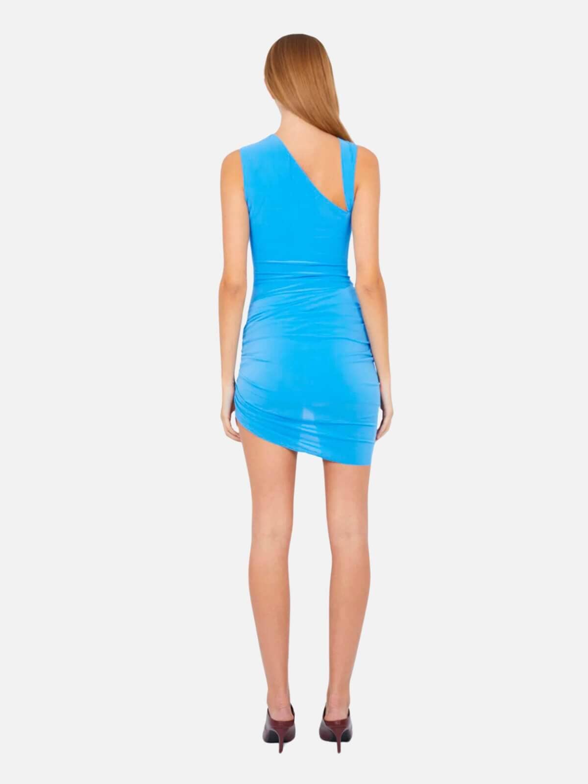 Bec + Bridge | Delany Drape Mini Dress - Azure | Perlu