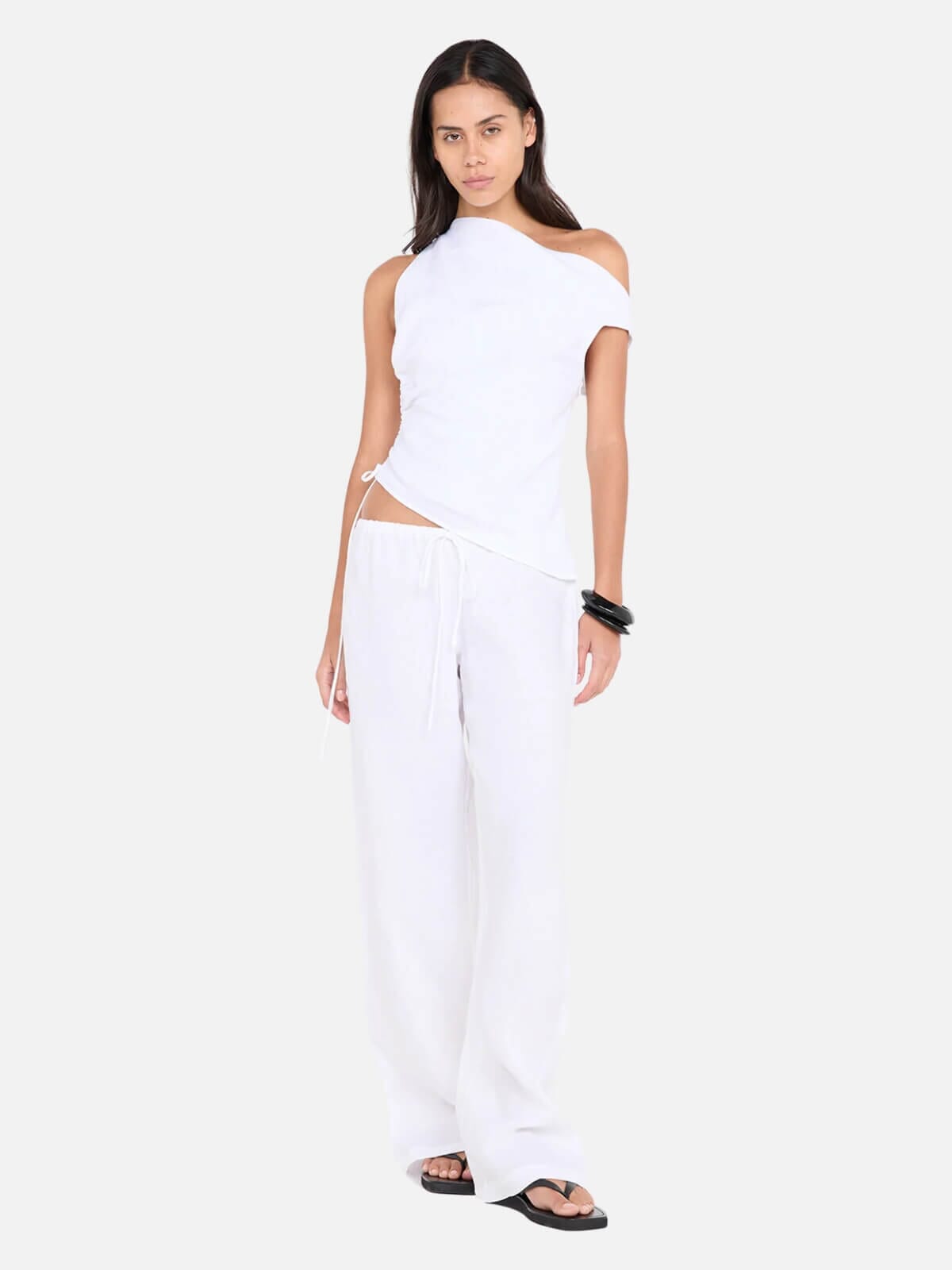 Bec + Bridge | Elyce Asym Top - White | Perlu