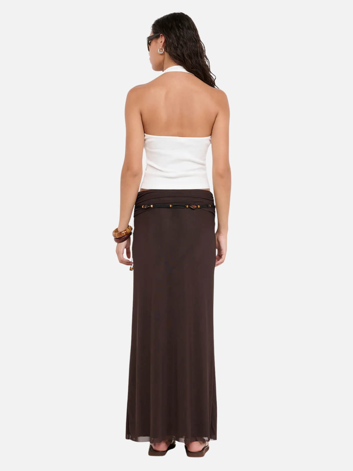 Eva Maxi Skirt - Dark Choc