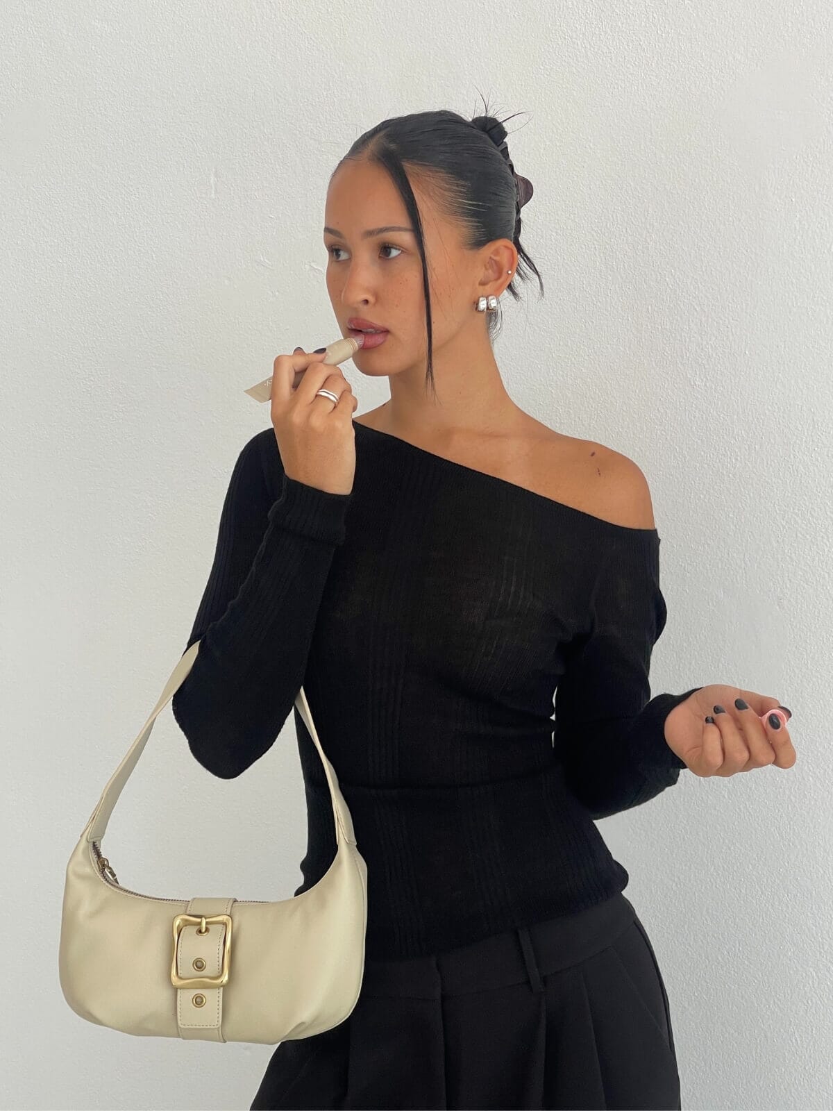 Joni Asym Top - Black Tops Bec + Bridge 
