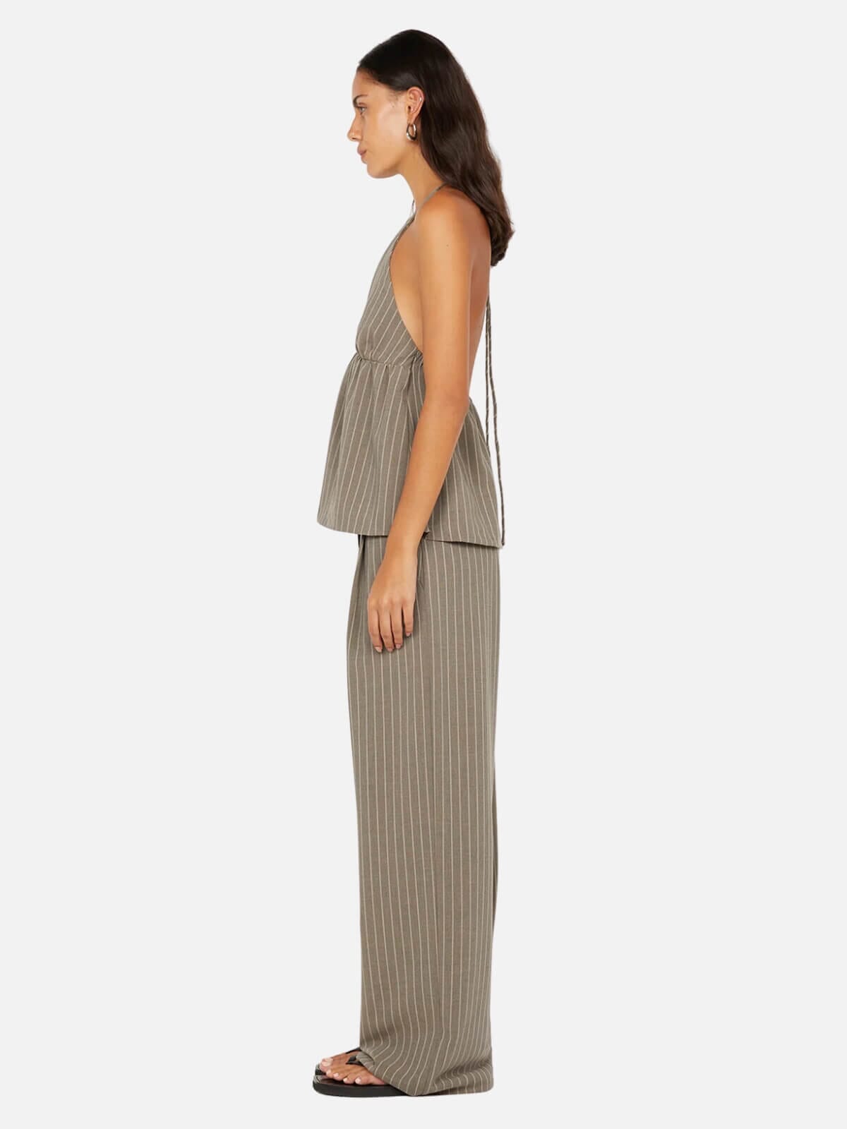Jonni Pant - Charcoal Stripe Pants Bec + Bridge 