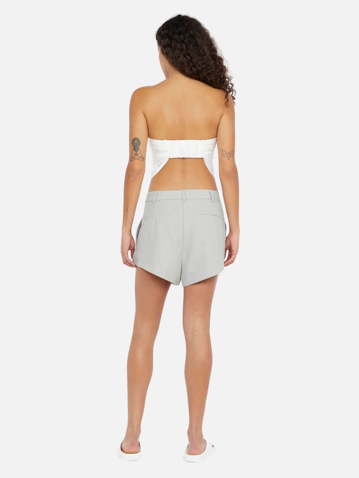 Kaia Strapless Top - Ivory Tops Bec + Bridge 