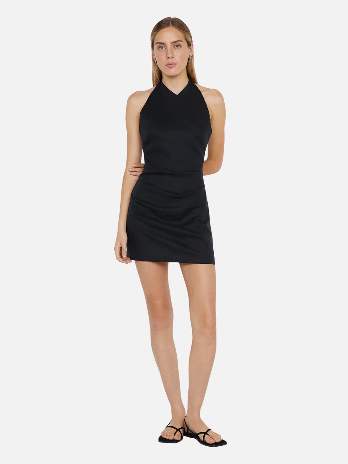 Bec + Bridge | Marianna Halter Mini Dress - Black | Perlu