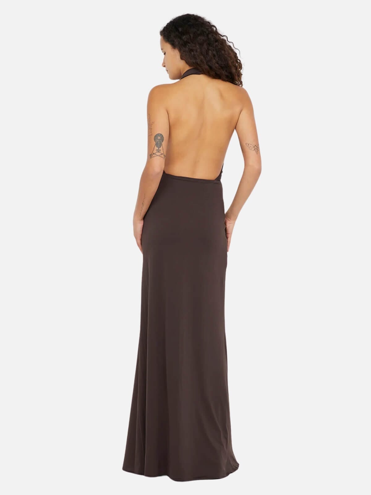 Nessie Cowl Maxi Dress - Dark Chocolate Dresses & Jumpsuits Bec + Bridge 