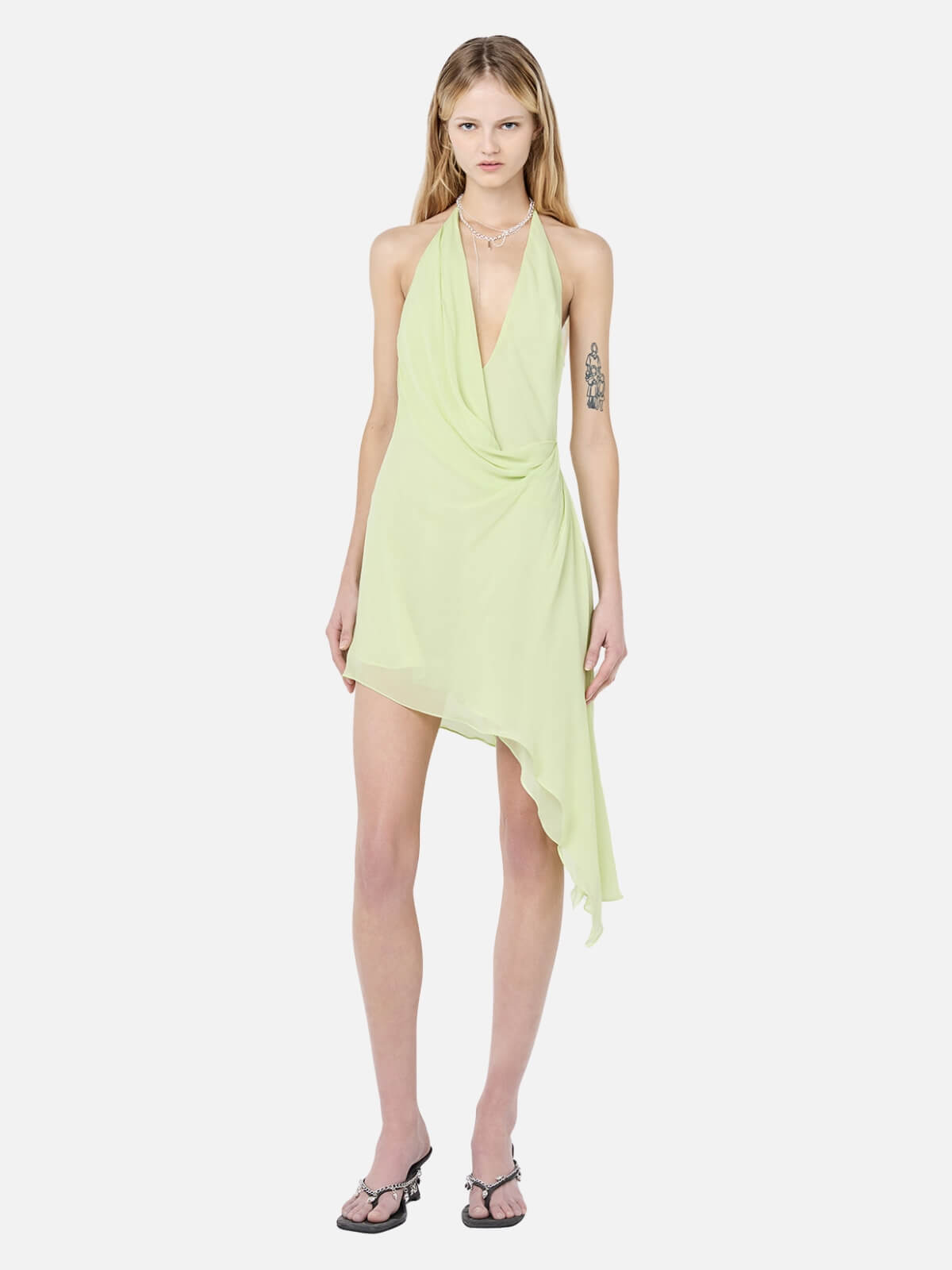 Sabrina Mini Dress - Wasabi