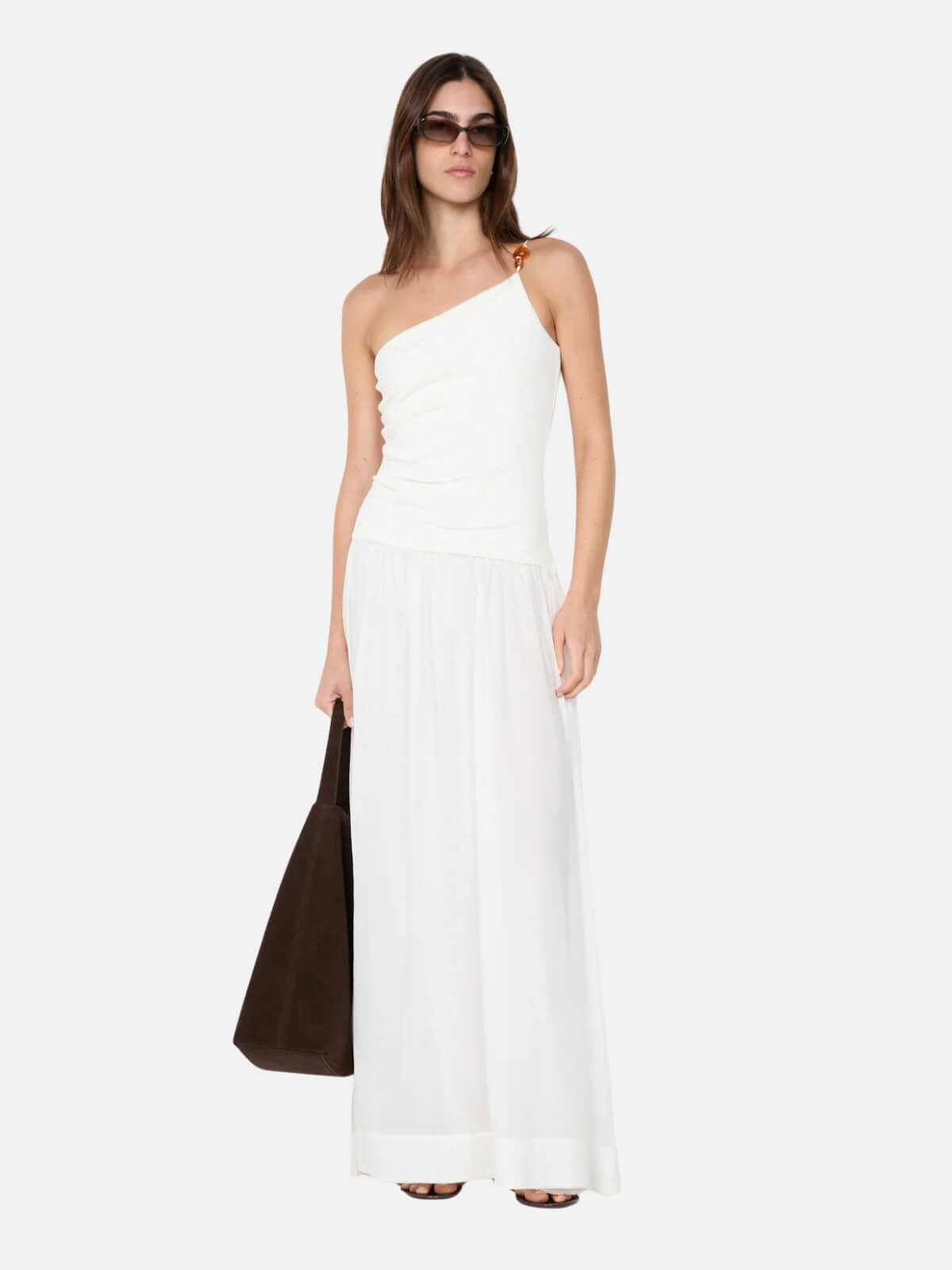 Sabrine Asym Maxi Dress - Ivory