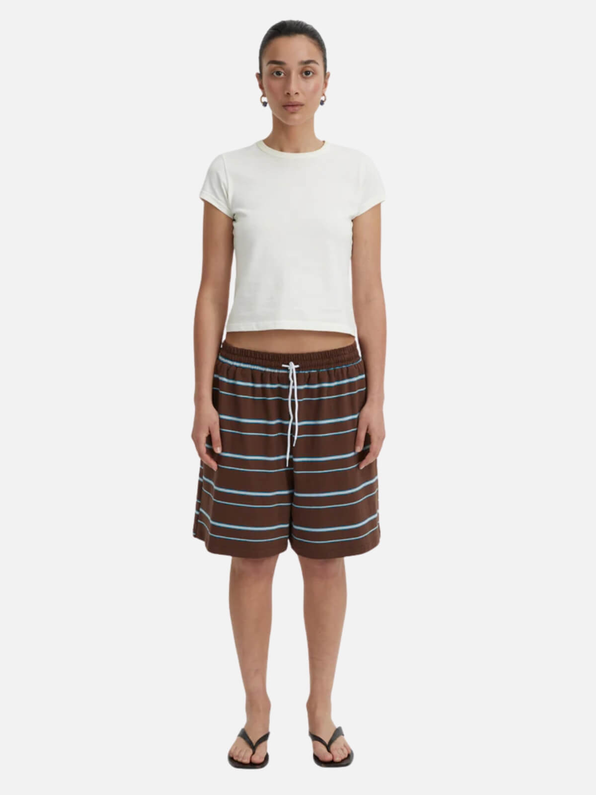 BLANCA | Aerin Shorts - Brown | Perlu