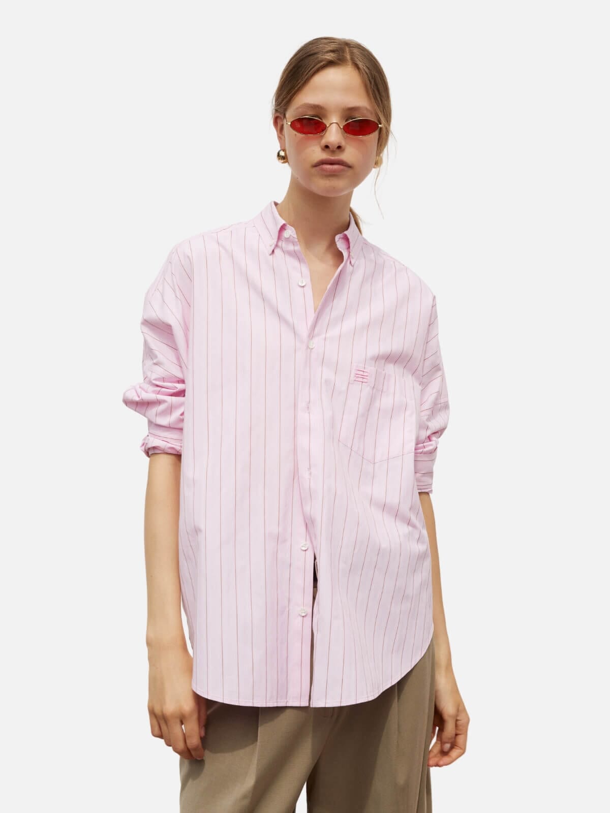 BLANCA | Brenda Shirt - Pink | Perlu