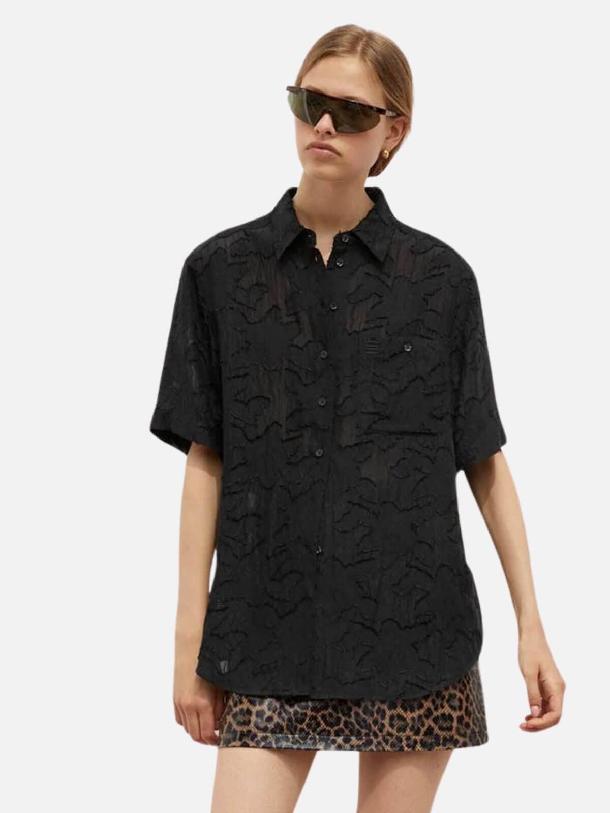 BLANCA | Millie Shirt - Black | Perlu