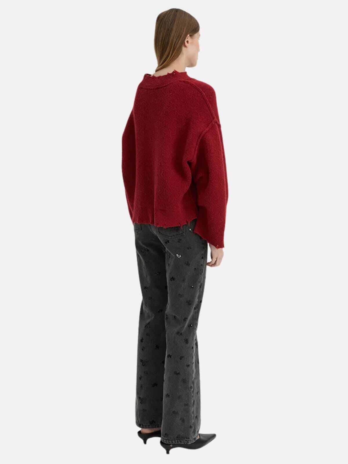 BLANCA | Pepa Cardigan - Burgundy | Perlu
