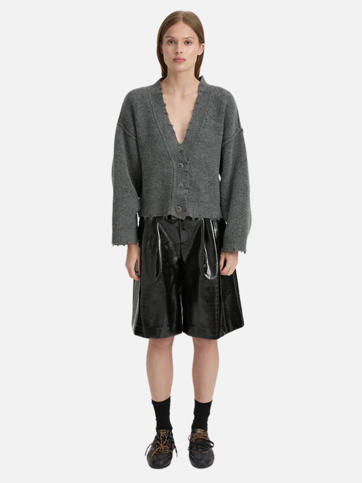 BLANCA | Pepa Cardigan - Charcoal | Perlu