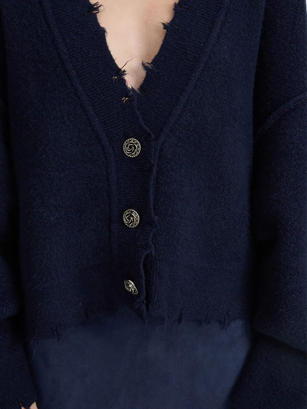 Pepa Cardigan - Navy Jumpers & Knitwear BLANCA 