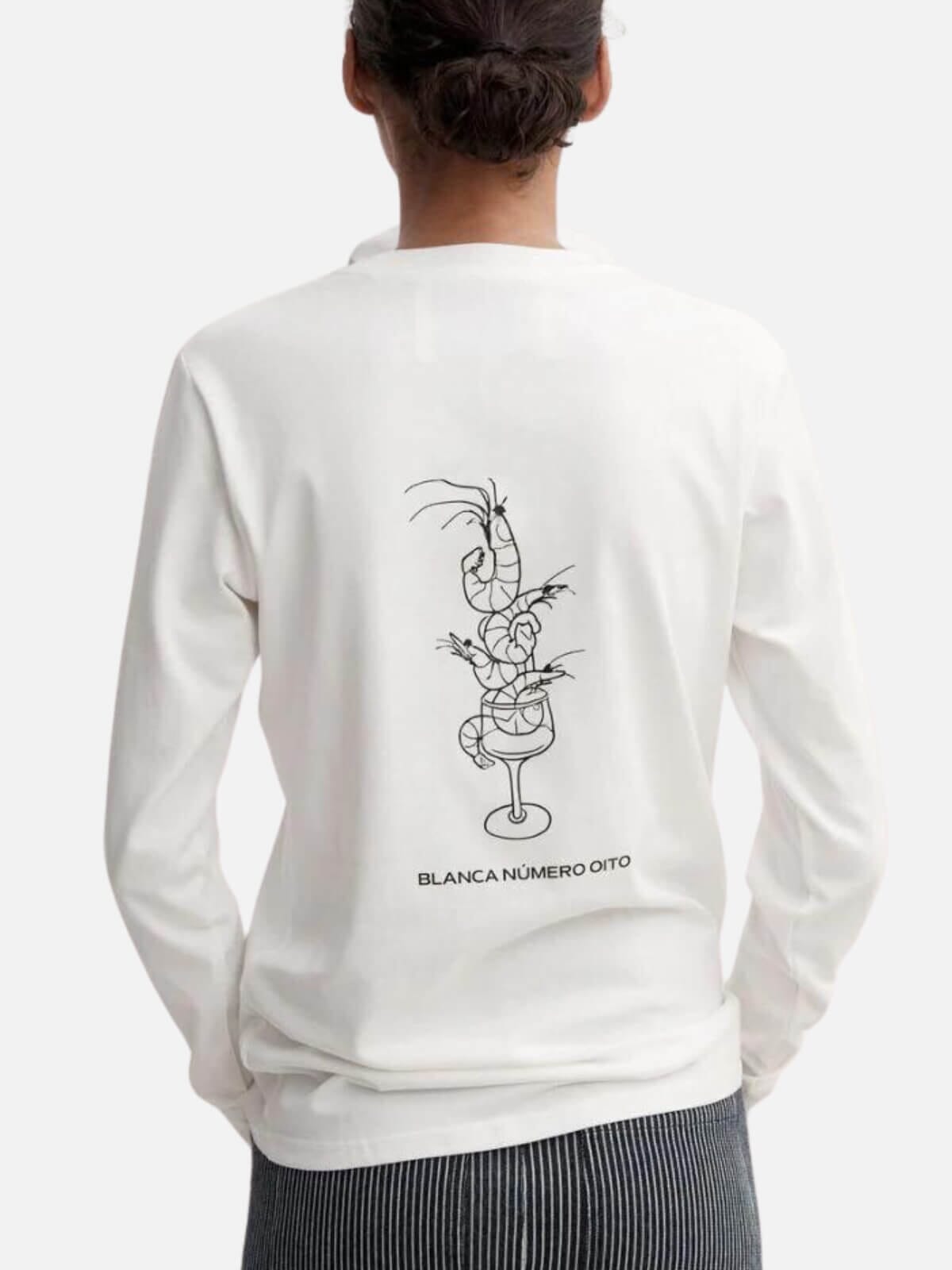 BLANCA | Prawn Cocktail LS Tee - White | Perlu