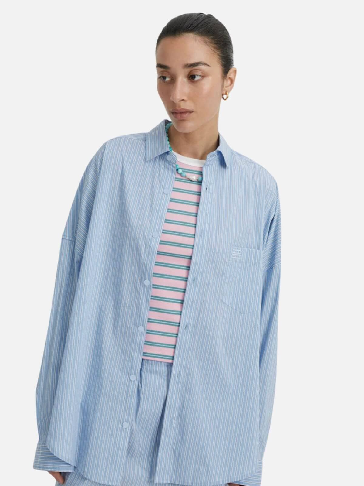 Reva Shirt - Blue Shirts BLANCA 