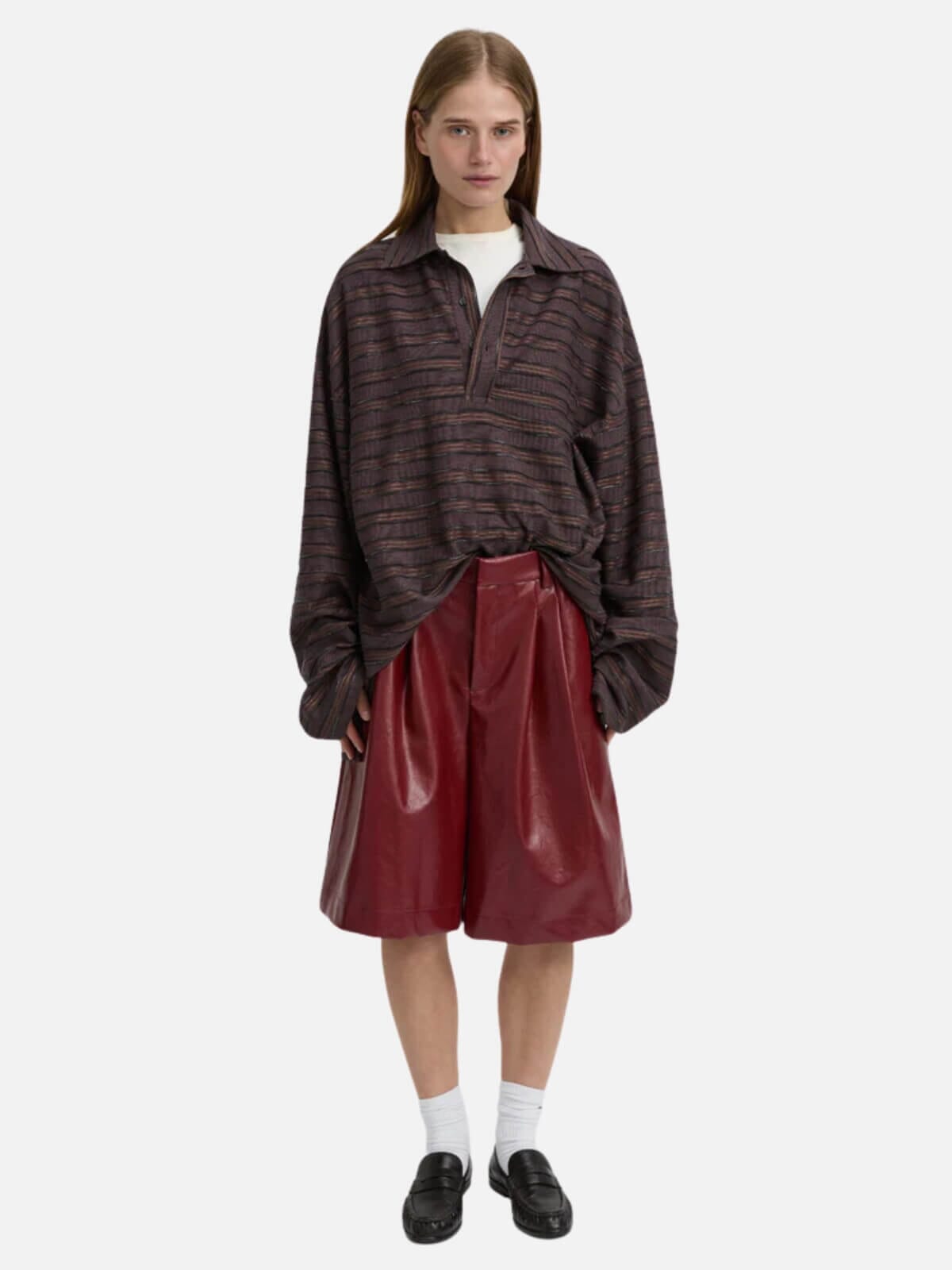Wynn Polo Top - Burgundy Tops BLANCA 