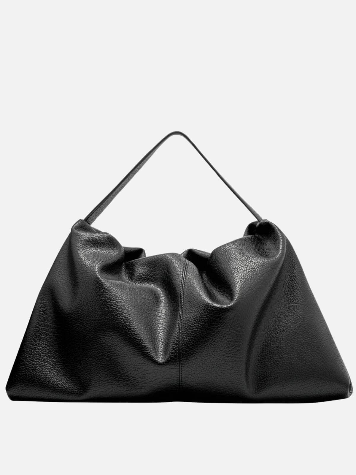 Brie Leon | Harlow Slouch Mono Tote - Black Nappa | Perlu