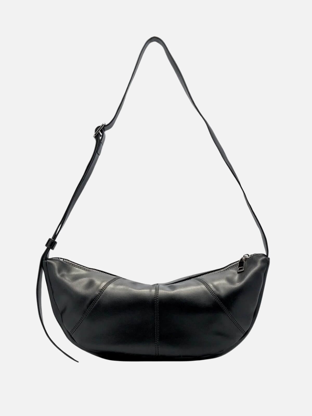 Brie Leon | Mischa Crescent Bag - Black | Perlu