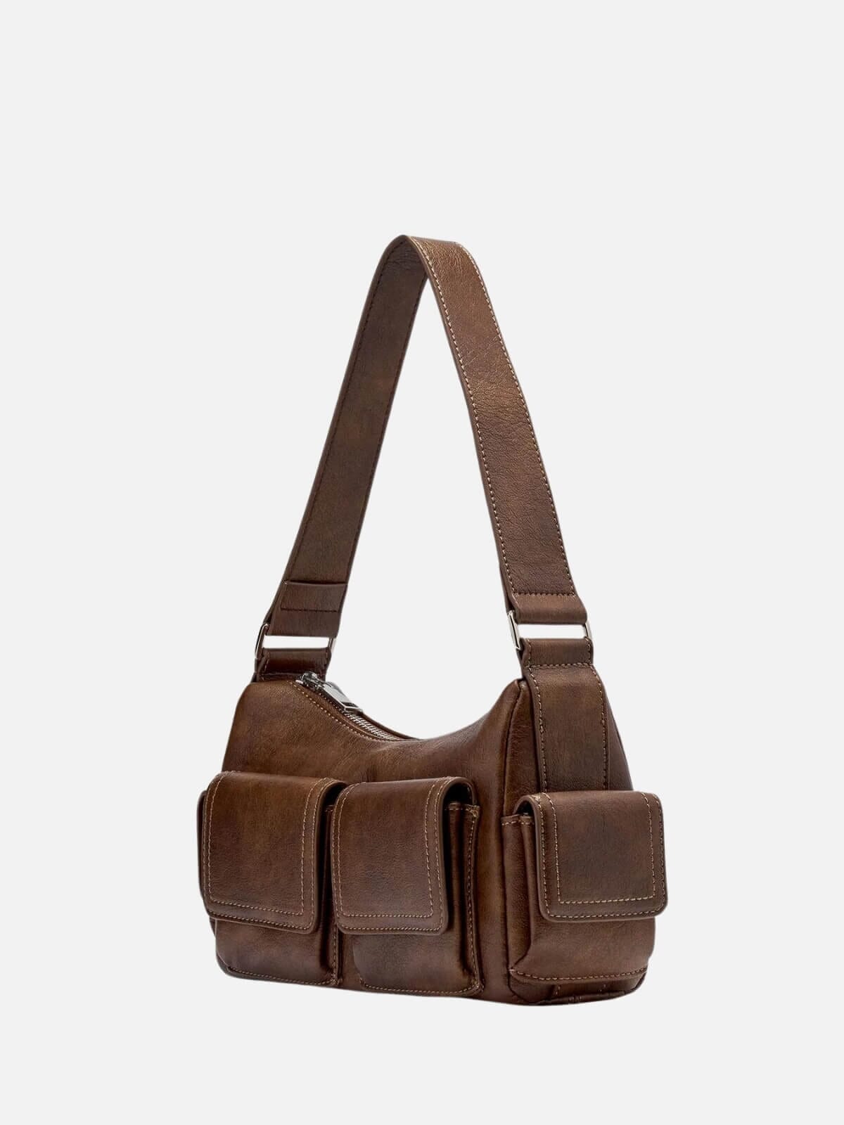 Brie Leon | Rae Pocket Bag Mini - Worn Chocolate | Perlu