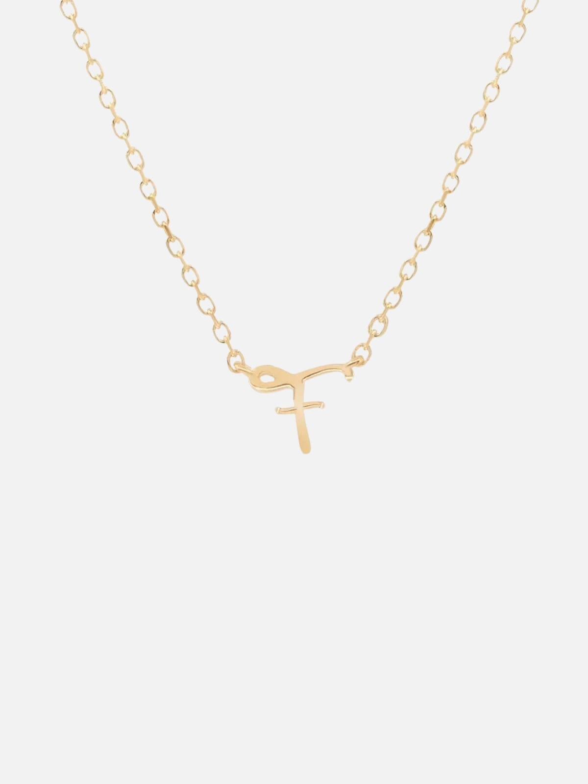 14K Gold Love Letter Necklace Necklaces By Charlotte 