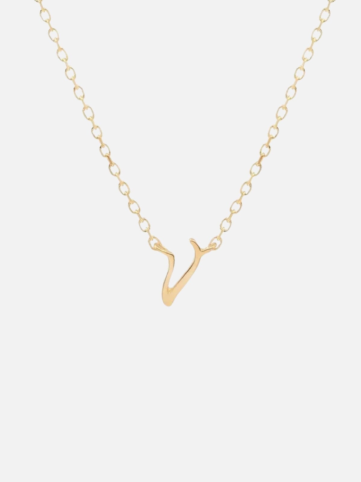 14K Gold Love Letter Necklace Necklaces By Charlotte 