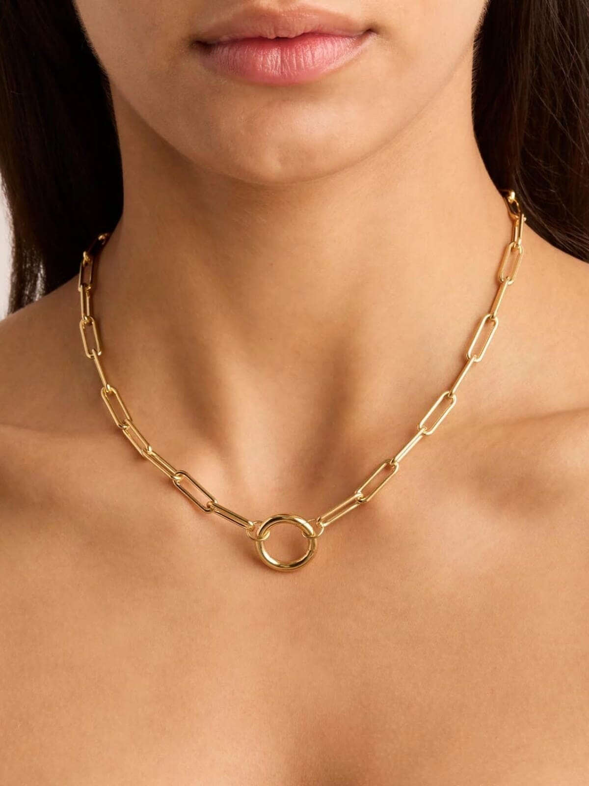 By Charlotte | 18" With Love Annex Link Necklace - 18k Gold | Perlu