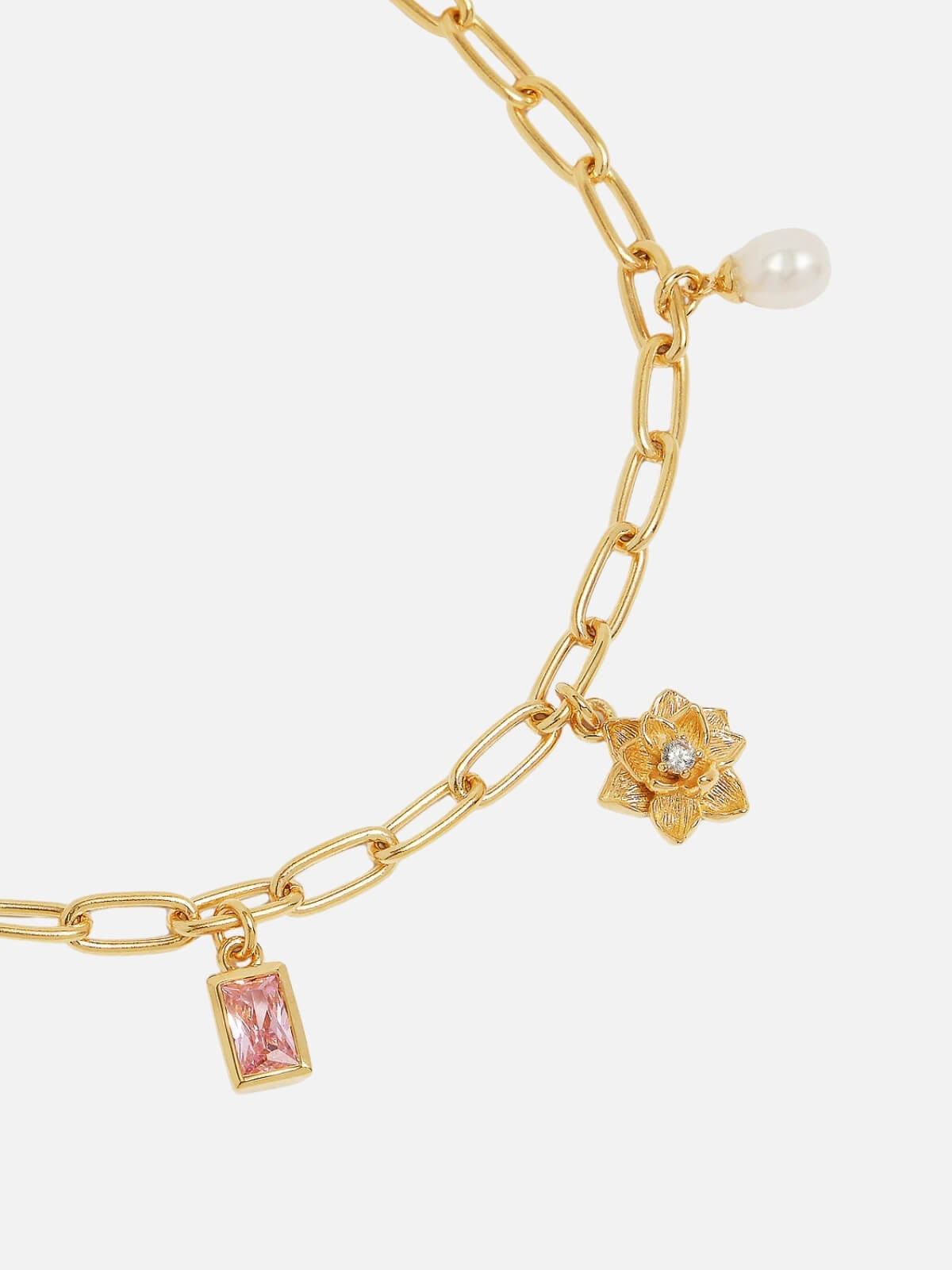 By Charlotte | 18k Gold Vermeil Bloom With Grace Bracelet | Perlu