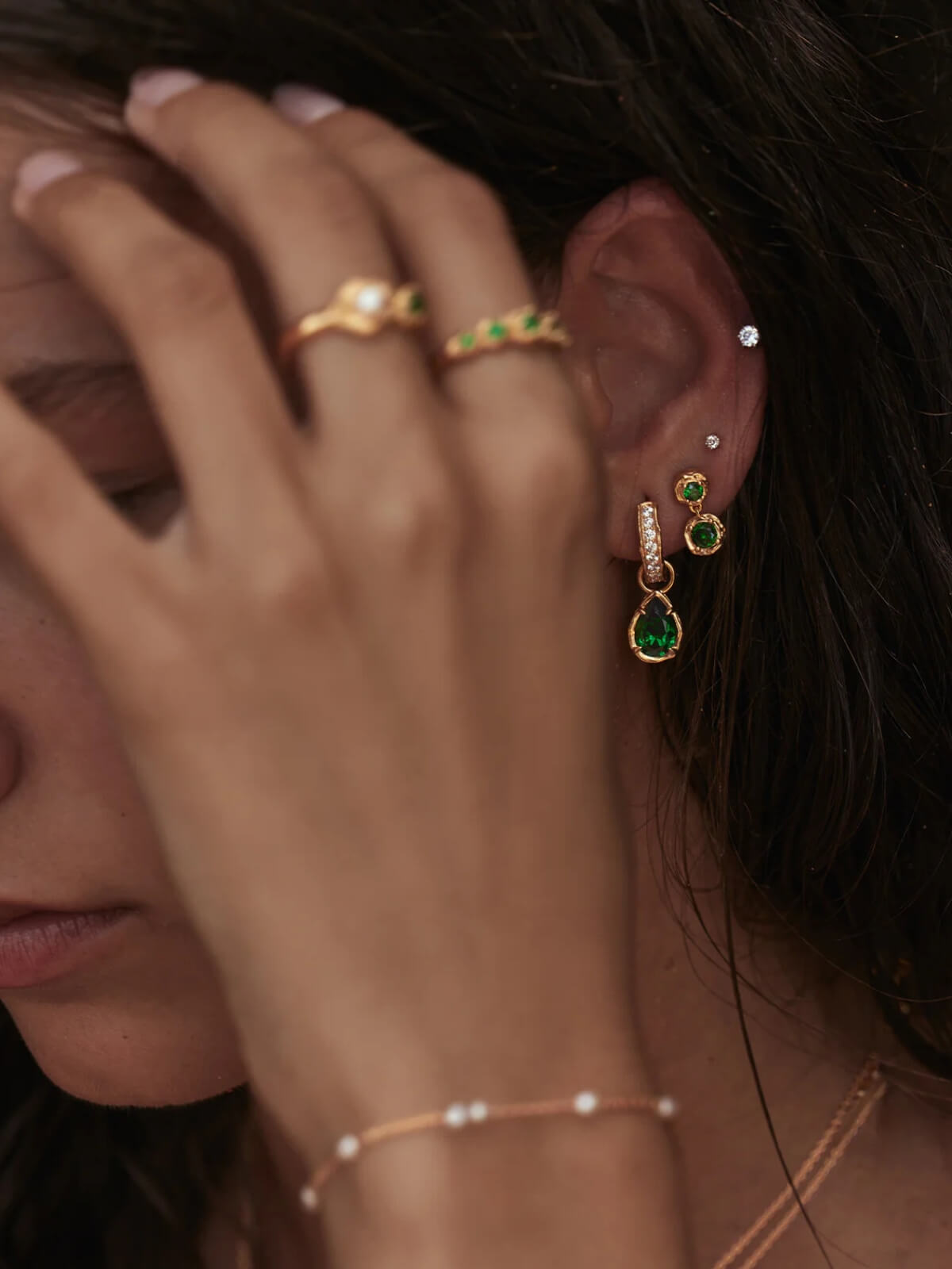 18k Gold Vermeil Depth of You Drop Earrings