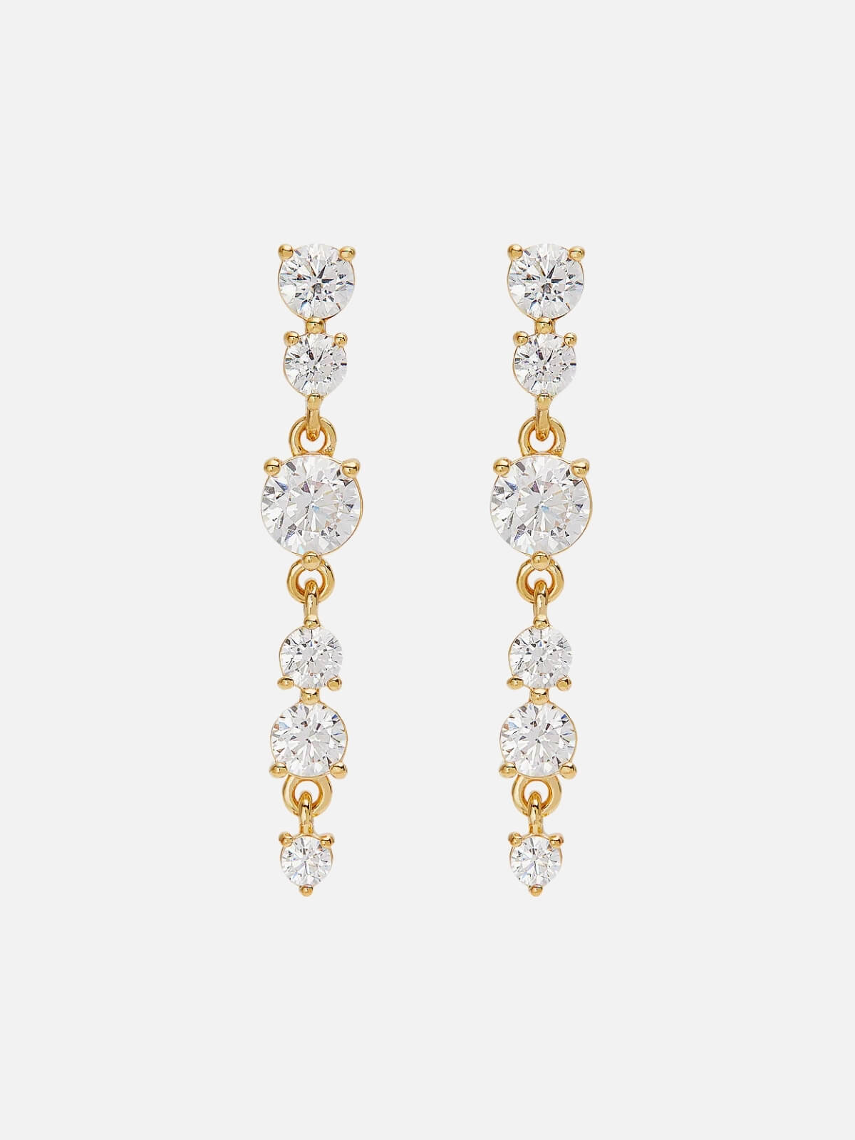 By Charlotte | 18k Gold Vermeil Forever Yours Drop Earrings | Perlu