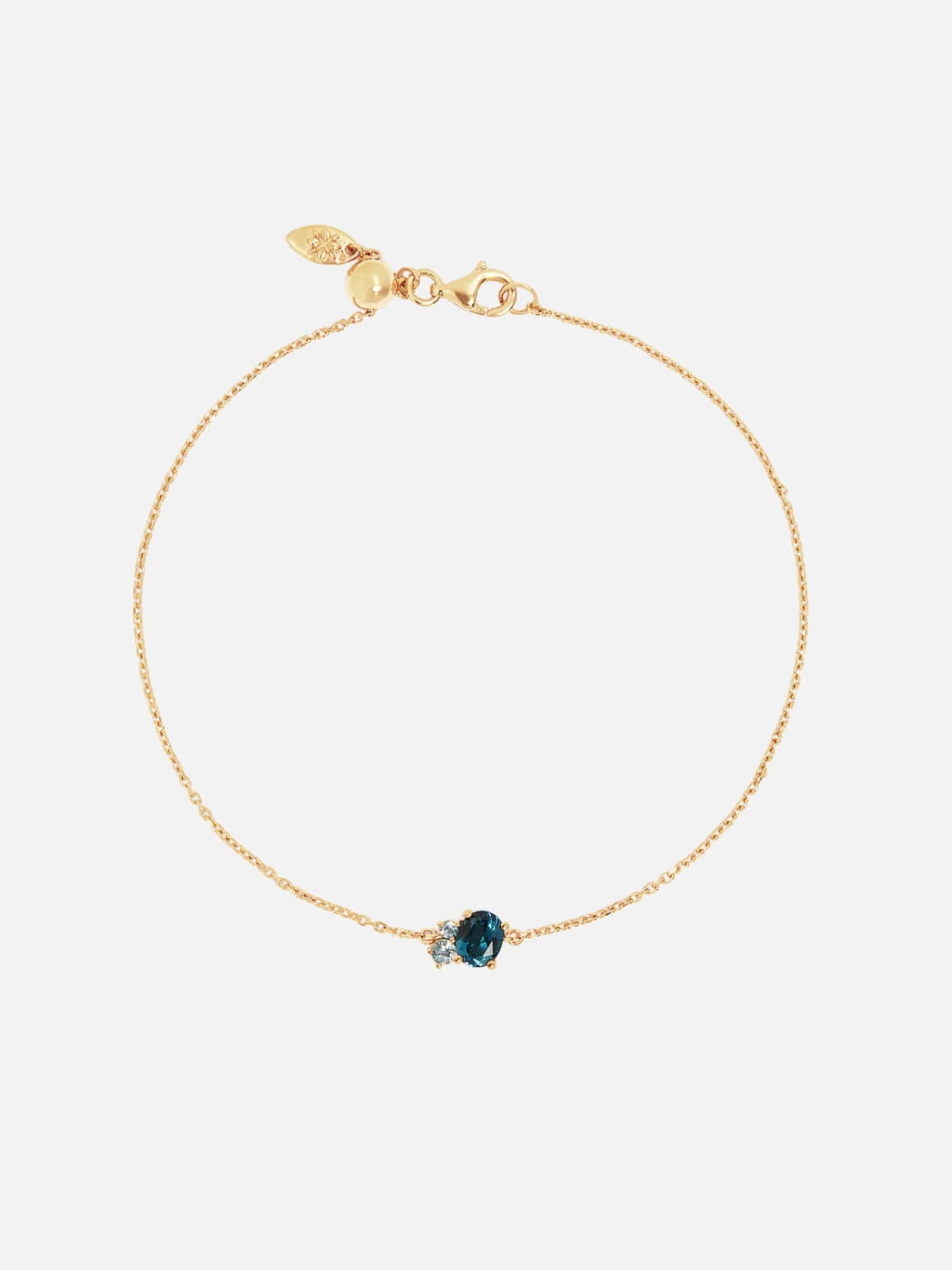 By Charlotte | 18k Gold Vermeil Kindred Birthstone Bracelet - December | Perlu