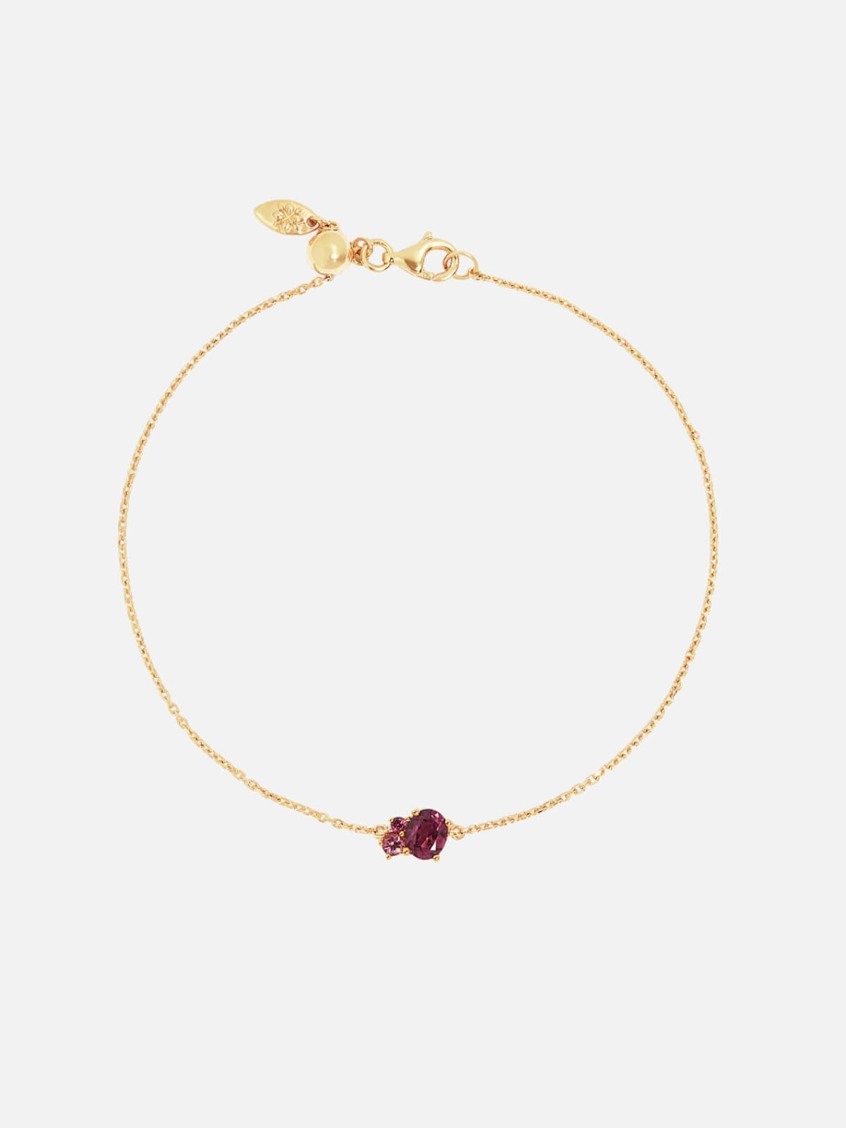 By Charlotte | 18k Gold Vermeil Kindred Birthstone Bracelet - July | Perlu