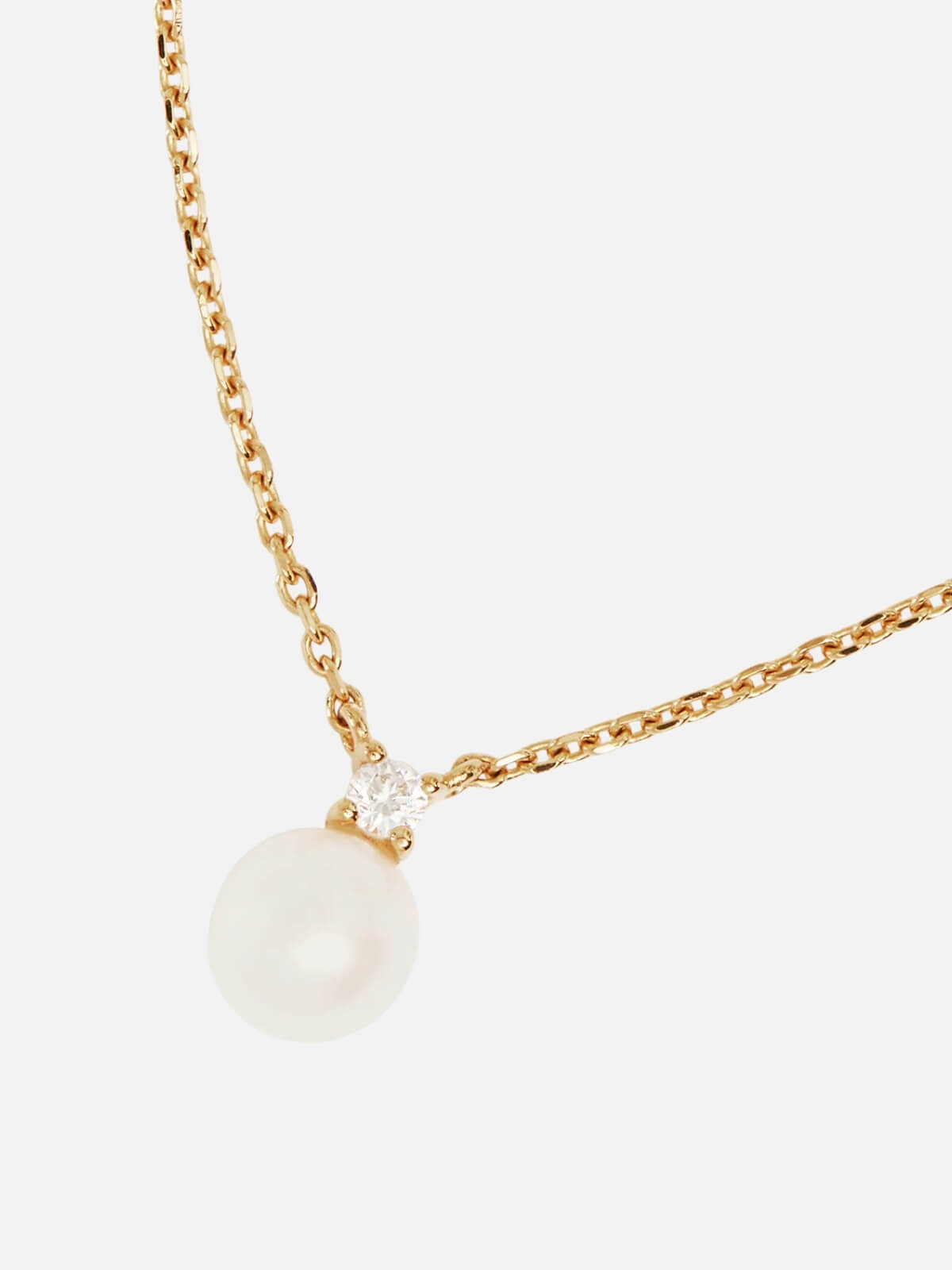By Charlotte | 18k Gold Vermeil Moments With You Pearl Necklace | Perlu