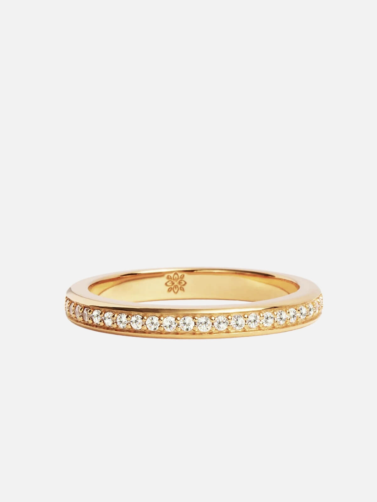 By Charlotte | 18k Gold Vermeil With Love Ring | Perlu