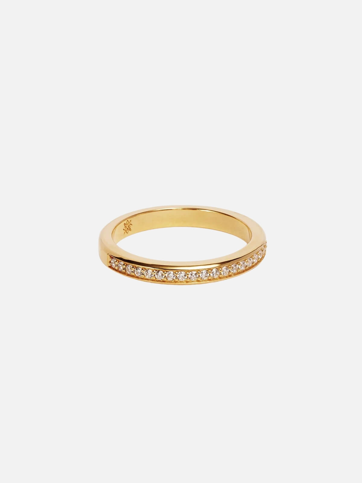 By Charlotte | 18k Gold Vermeil With Love Ring | Perlu