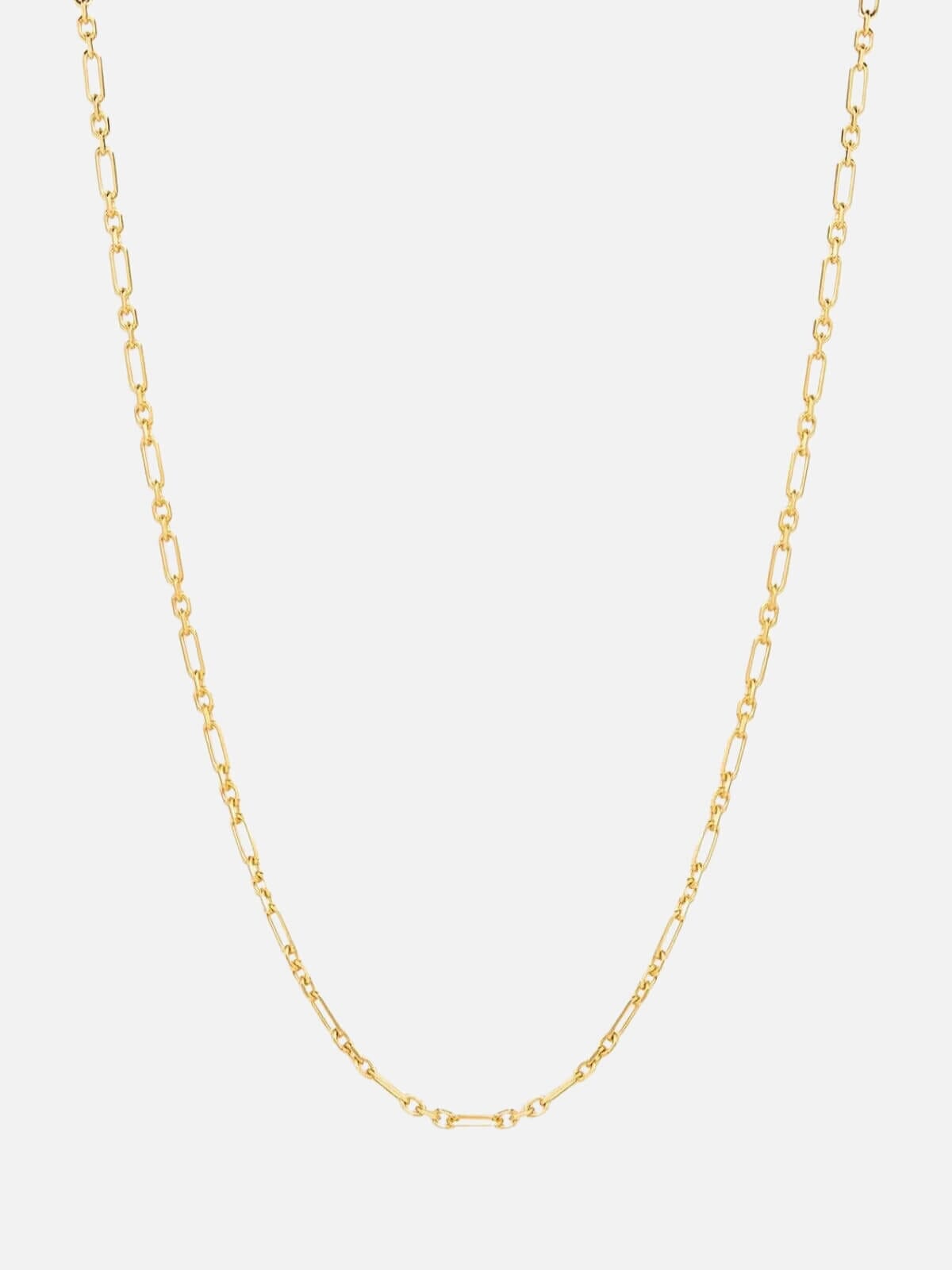 By Charlotte | 19" Mixed Link Chain Necklace - Gold | Perlu