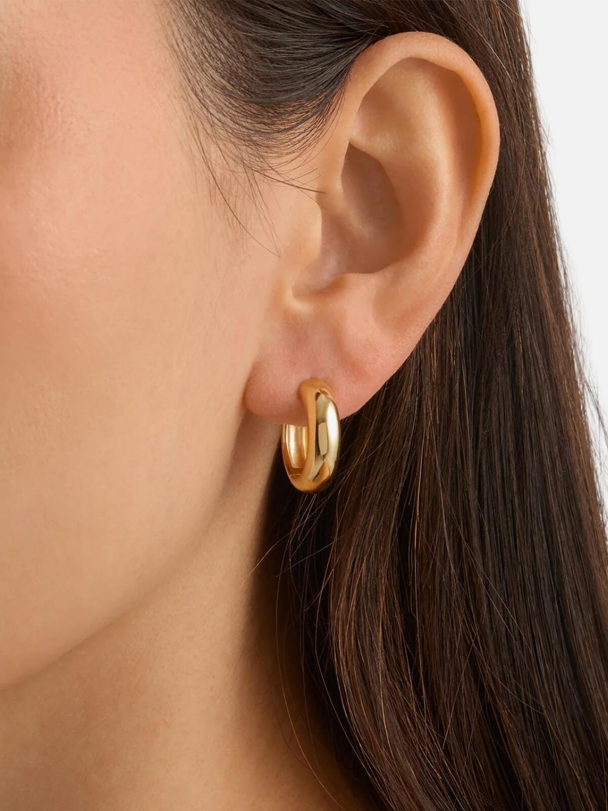 By Charlotte | Bold Large Hoops - 18k Gold | Perlu