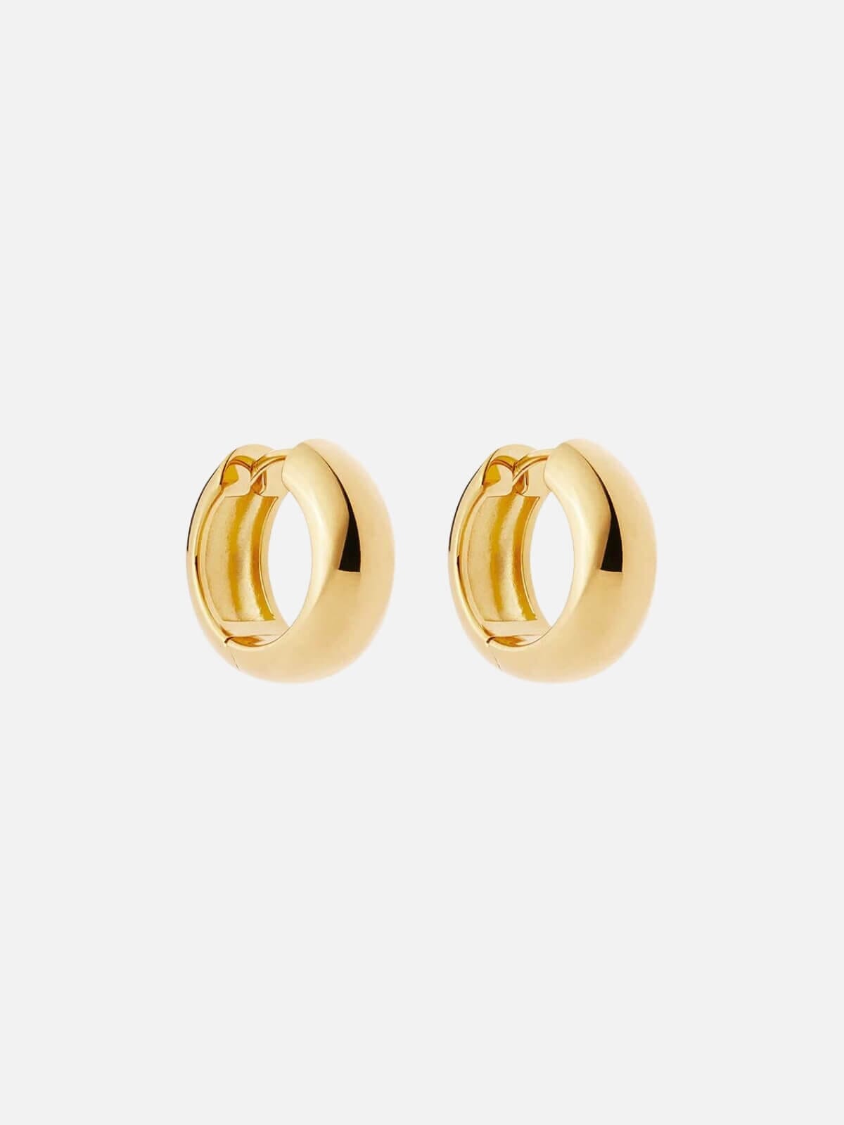 By Charlotte | Bold Small Hoops - 18k Gold | Perlu