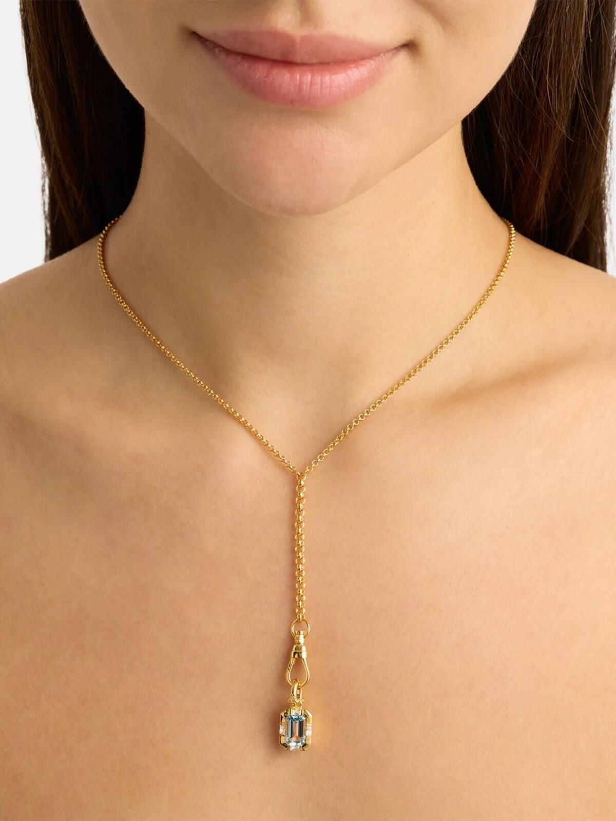 By Charlotte | Calm Your Soul Topaz Annex Pendant - 18k Gold | Perlu