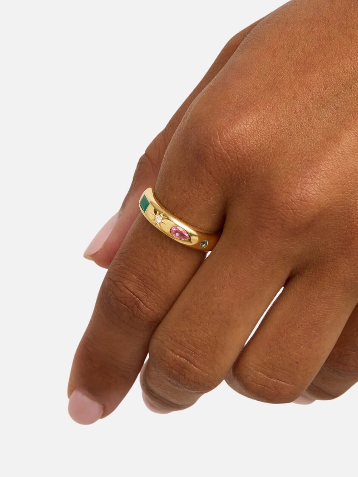 Connect to the Universe Ring - Gold Rings By Charlotte 