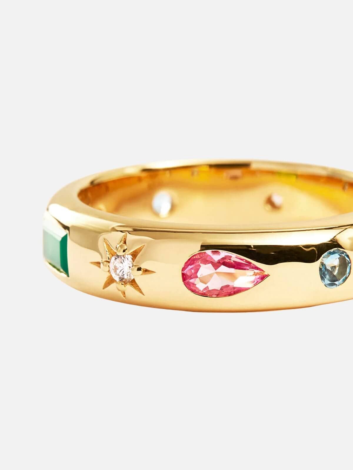 Connect to the Universe Ring - Gold Rings By Charlotte 