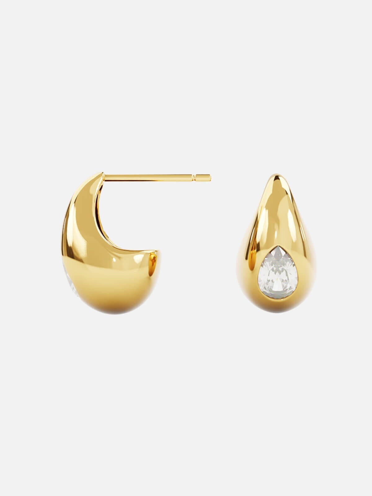Dewdrop Small Earrings - 18k Gold Vermeil Earrings By Charlotte 