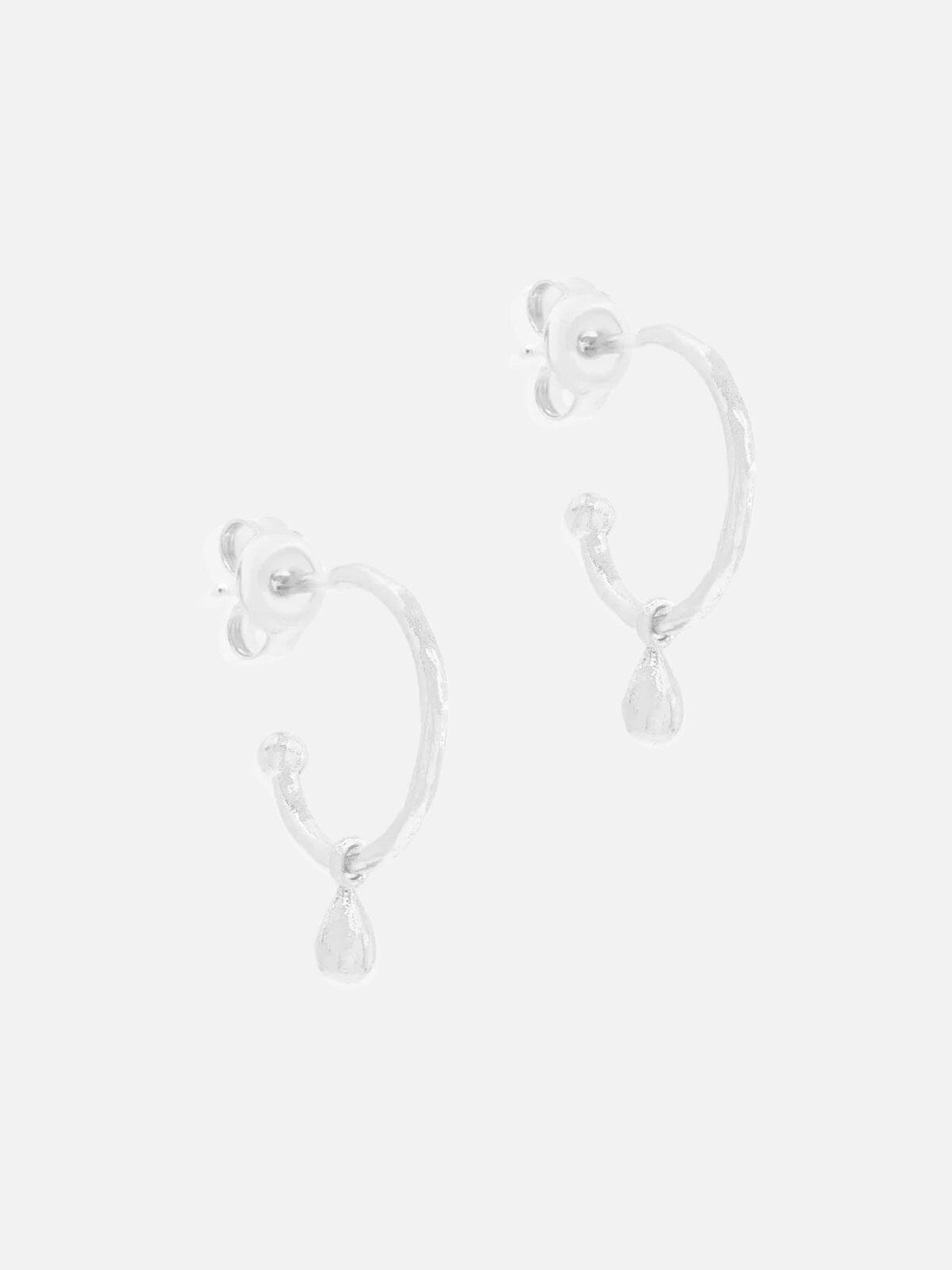 By Charlotte | Divine Grace Hoops - Silver | Perlu