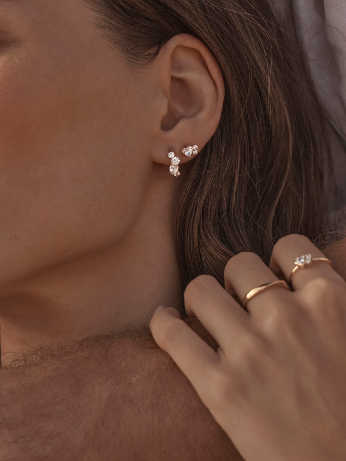 Dream Lover Huggies - 18K Gold