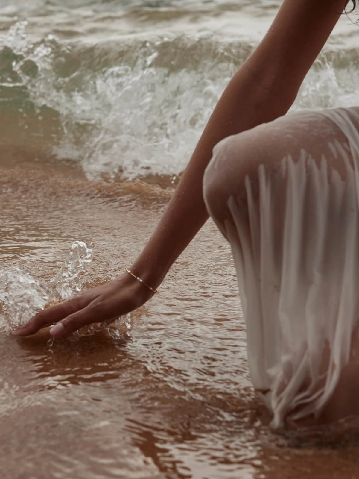 Gold Serene Dreams Pearl Bracelet