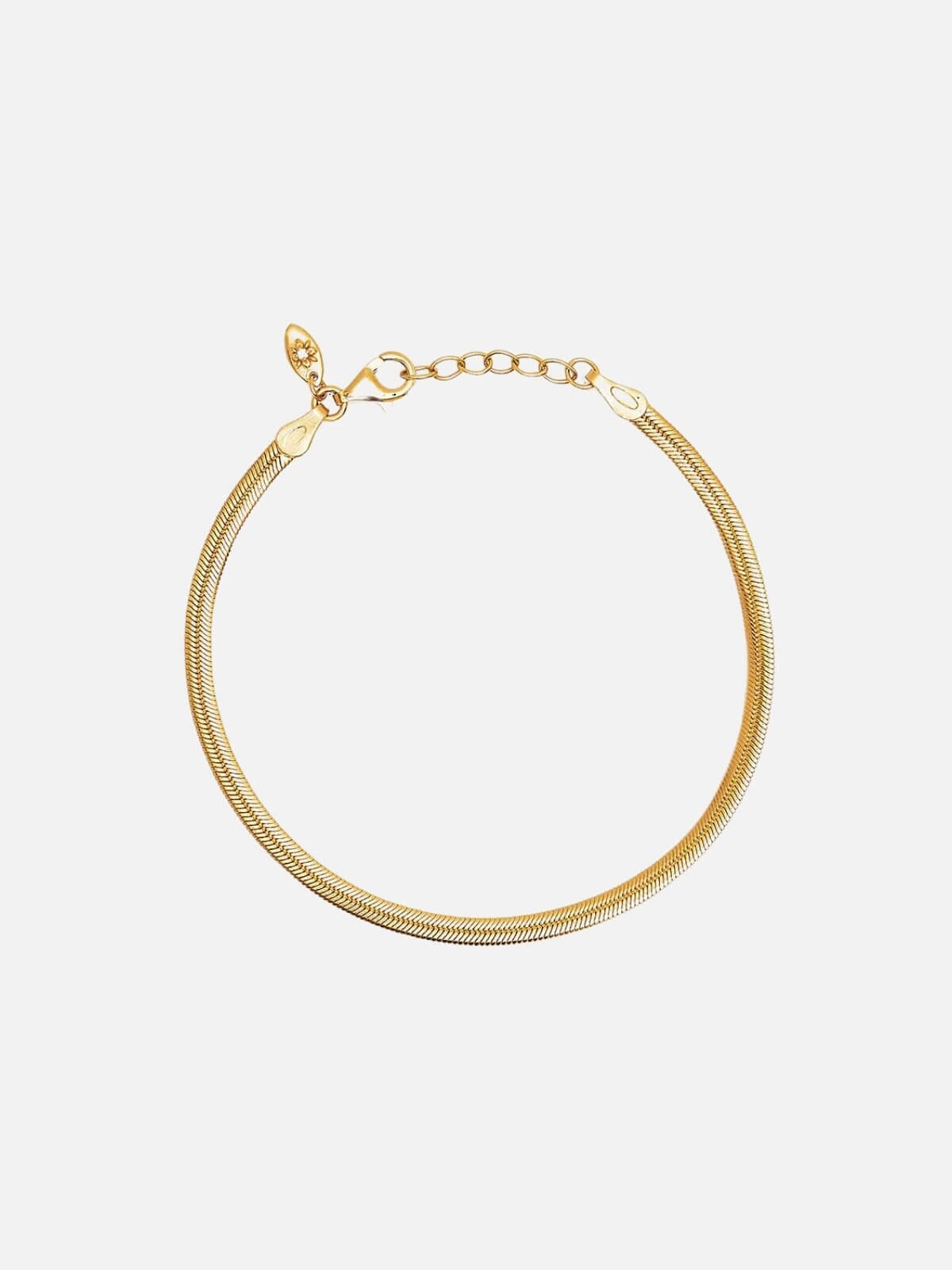 By Charlotte | Herringbone Chain Bracelet - 18k Gold | Pelru